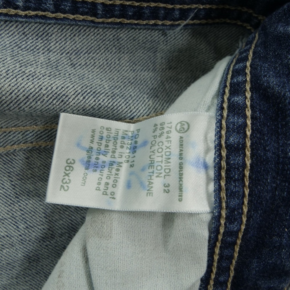 Adriano Goldschmied Jeans Mens 36 Blue Everett Slim Straight Japan Denim - Picture 6 of 11